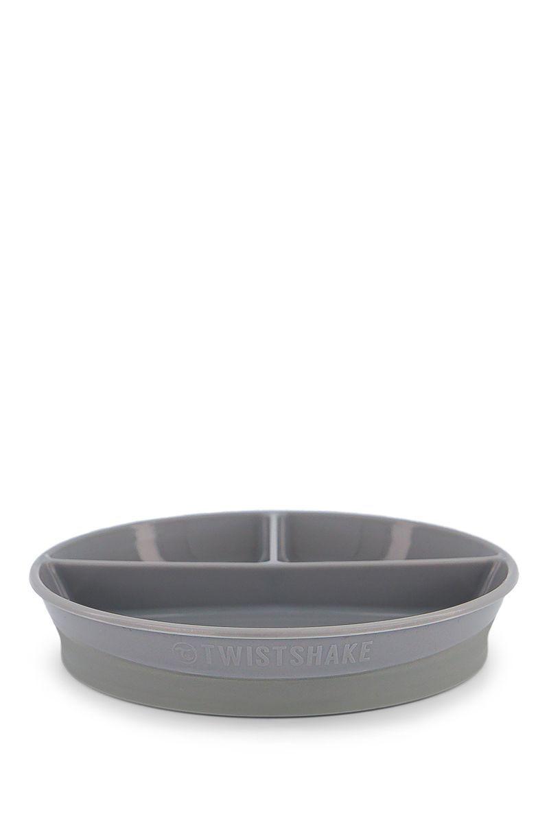 Plato Dividido Twistshake 6+m gris-2