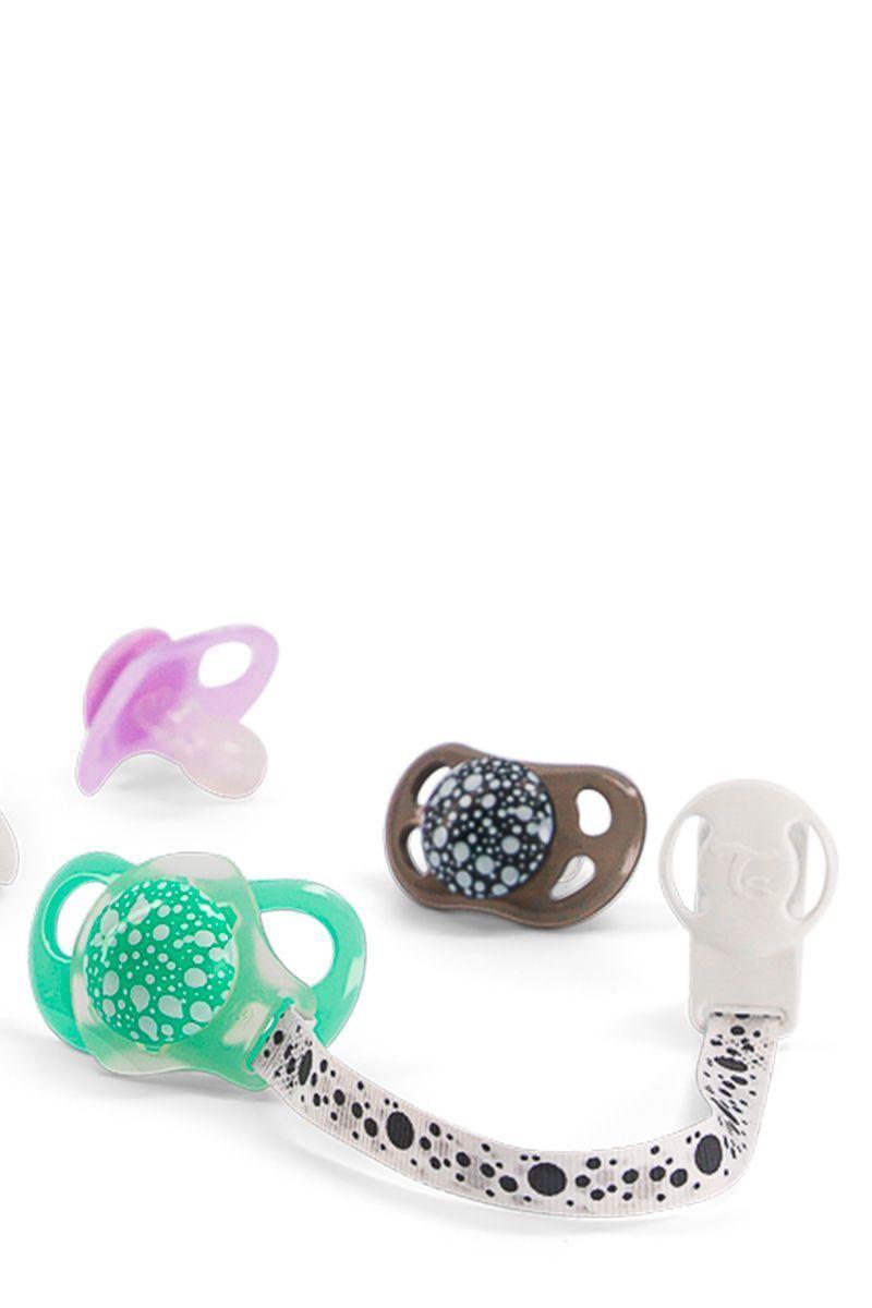 Clip para chupetes Twistshake blanco-3
