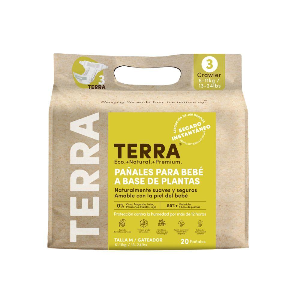 Pañales Biodegradables Terra Talla M 20 uns-1