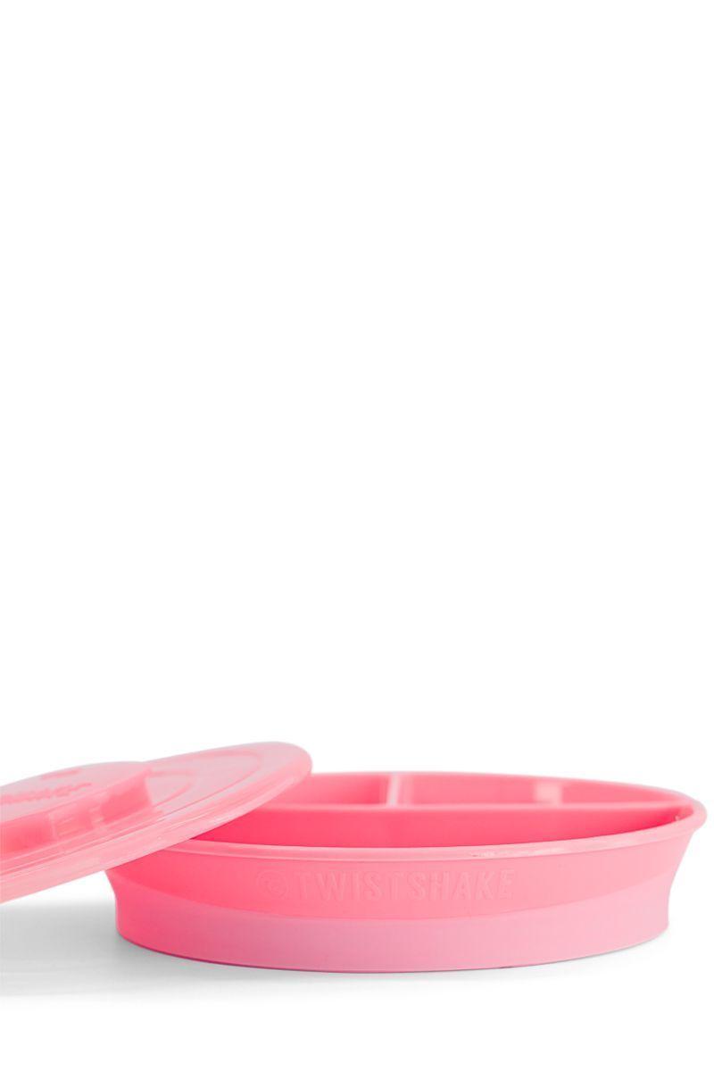 Plato Dividido Twistshake 6+m rosado-2