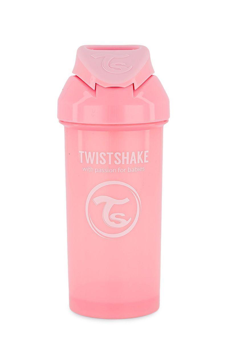 Vaso con bombilla Twistshake Straw Cup 360ml rosado-1