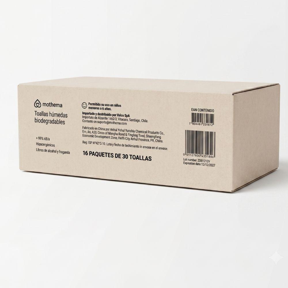 Toallitas Humeda Motherna, transportables, 480 uns, para bebes-0