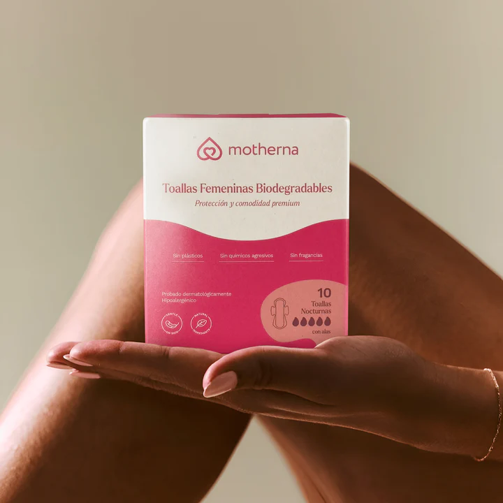 Pack Triple Toallas Femeninas Nocturnas Biodegradables Motherna 30 uns-7
