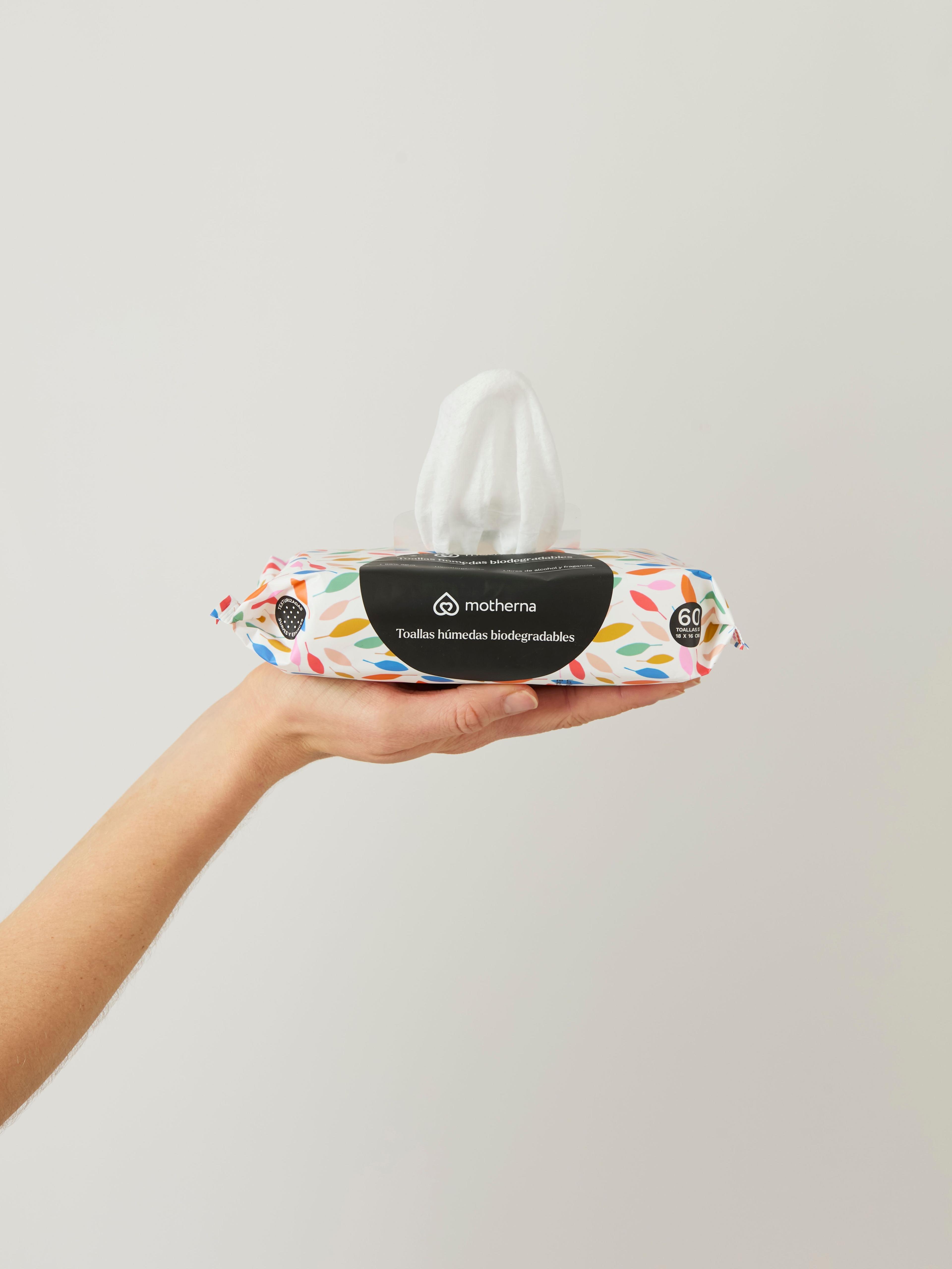 Toallitas húmedas Motherna 60 uns Diseño Hojas-1