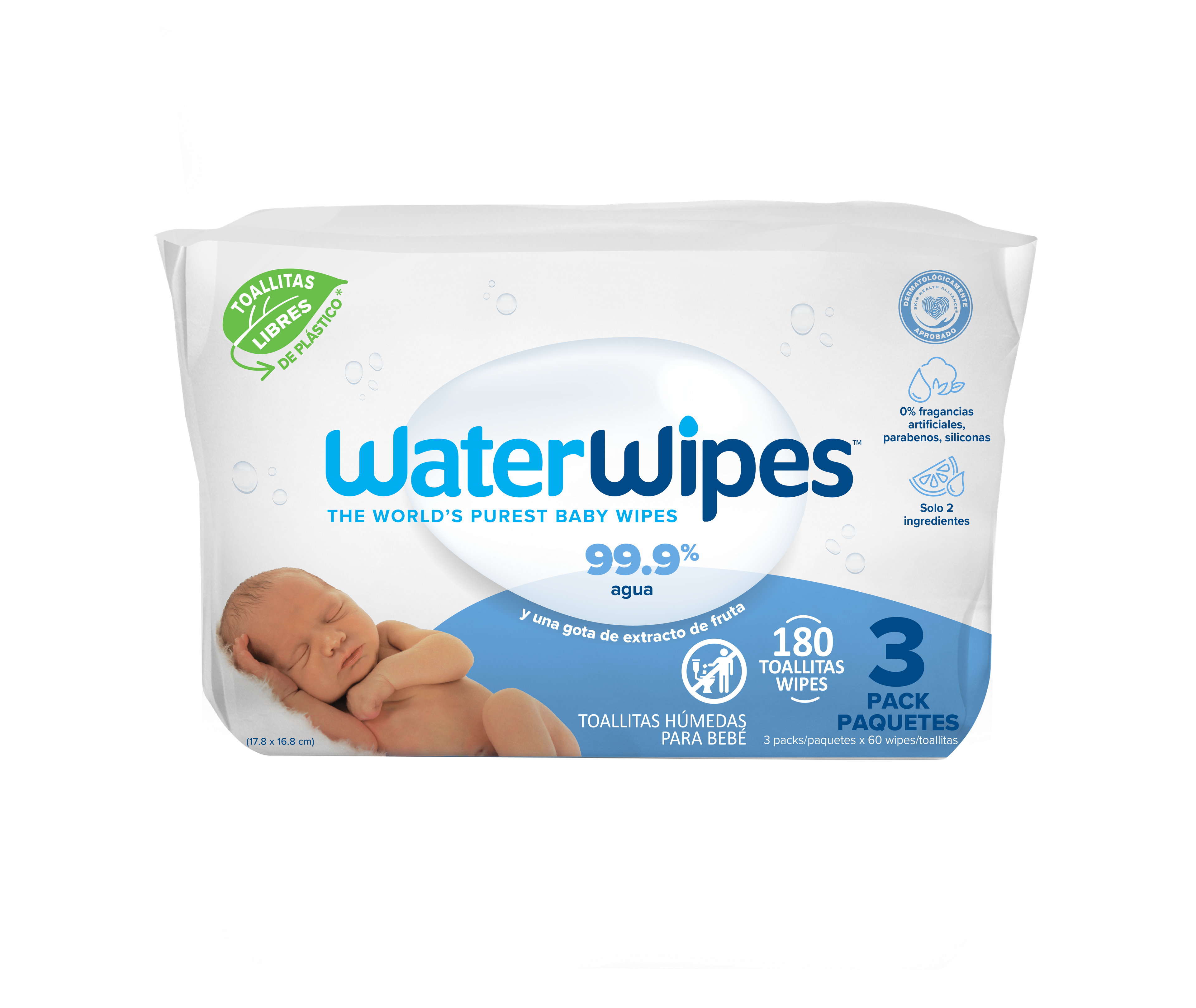 Pack Pañales Terra RN + Tripack Toallitas WaterWipes (3x60u)-2