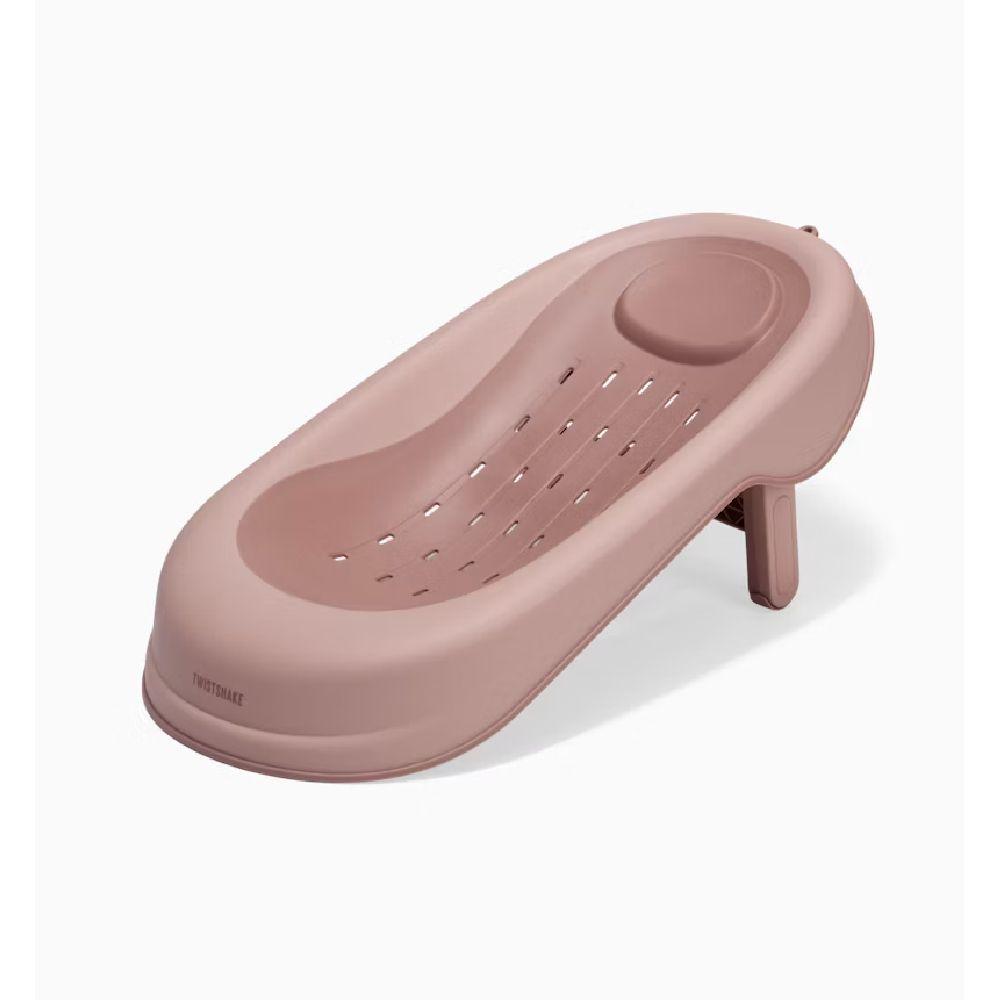 Pack de lujo para bebes banera con base y asiento Twistshake rosada-2