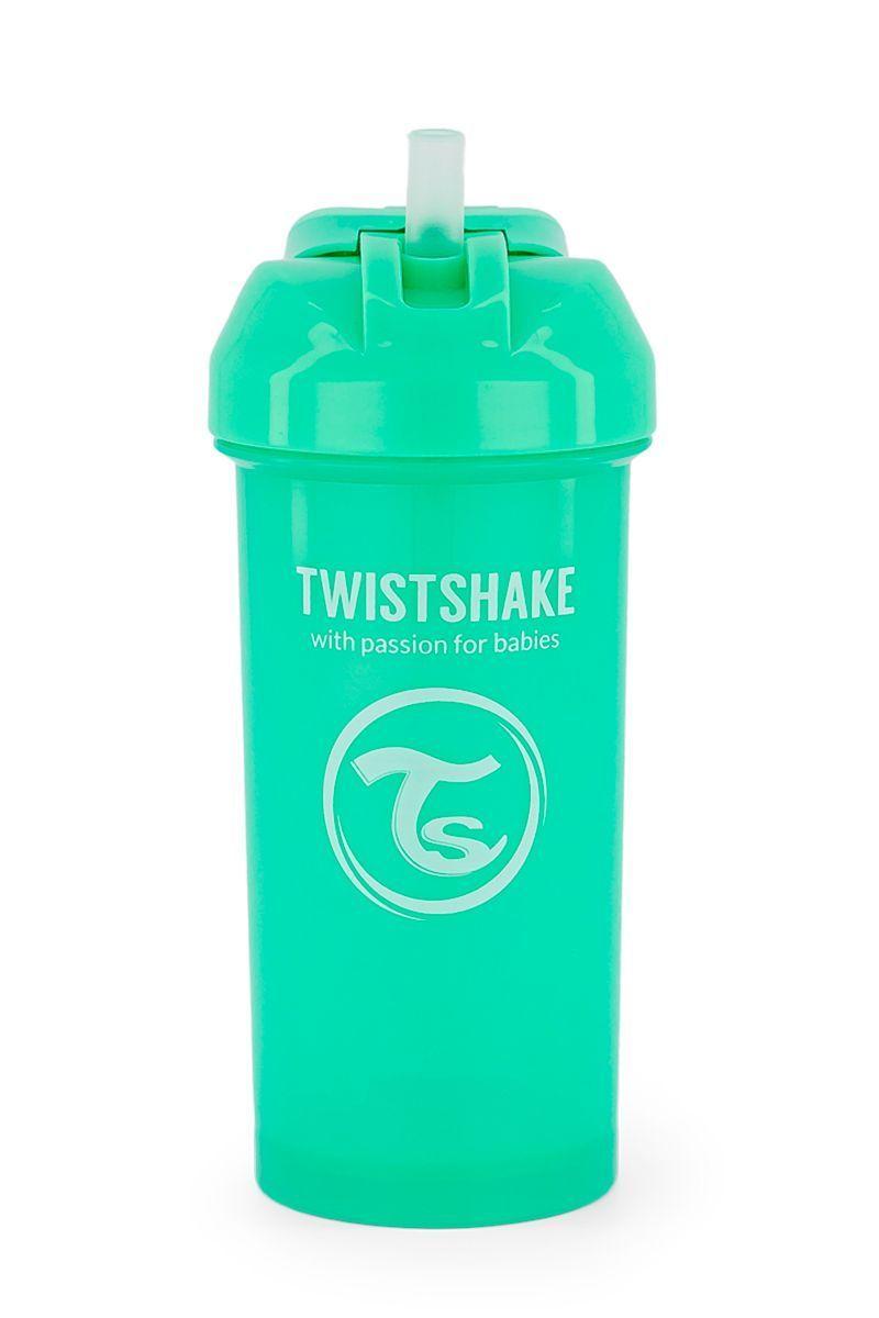 Vaso con bombilla Twistshake Straw Cup 360ml verde-0