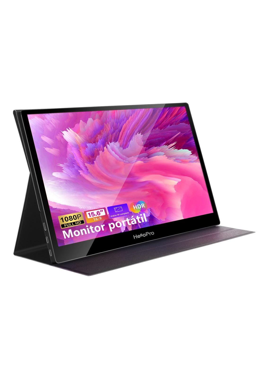 Monitor portatil 15.6" FHD, IPS + funda con soporte/ Hello M1-0