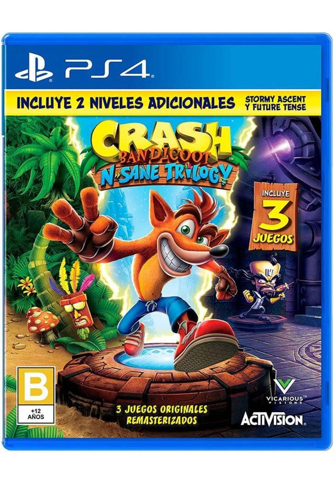 Juego PS4 Sony / Crash Bandicoot Nsane Trilogy (Reacondicionado)-0