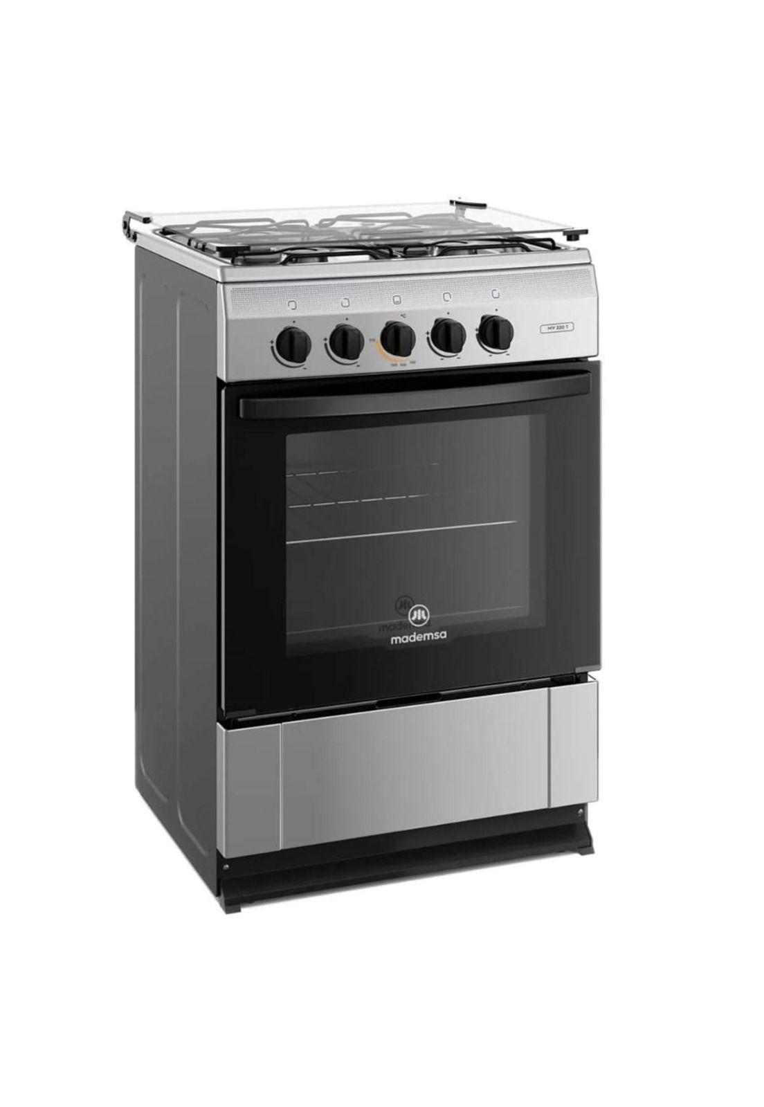 Cocina a gas Mademsa MV220T 4 quemadores Silver (Nuevo caja dañada)-0