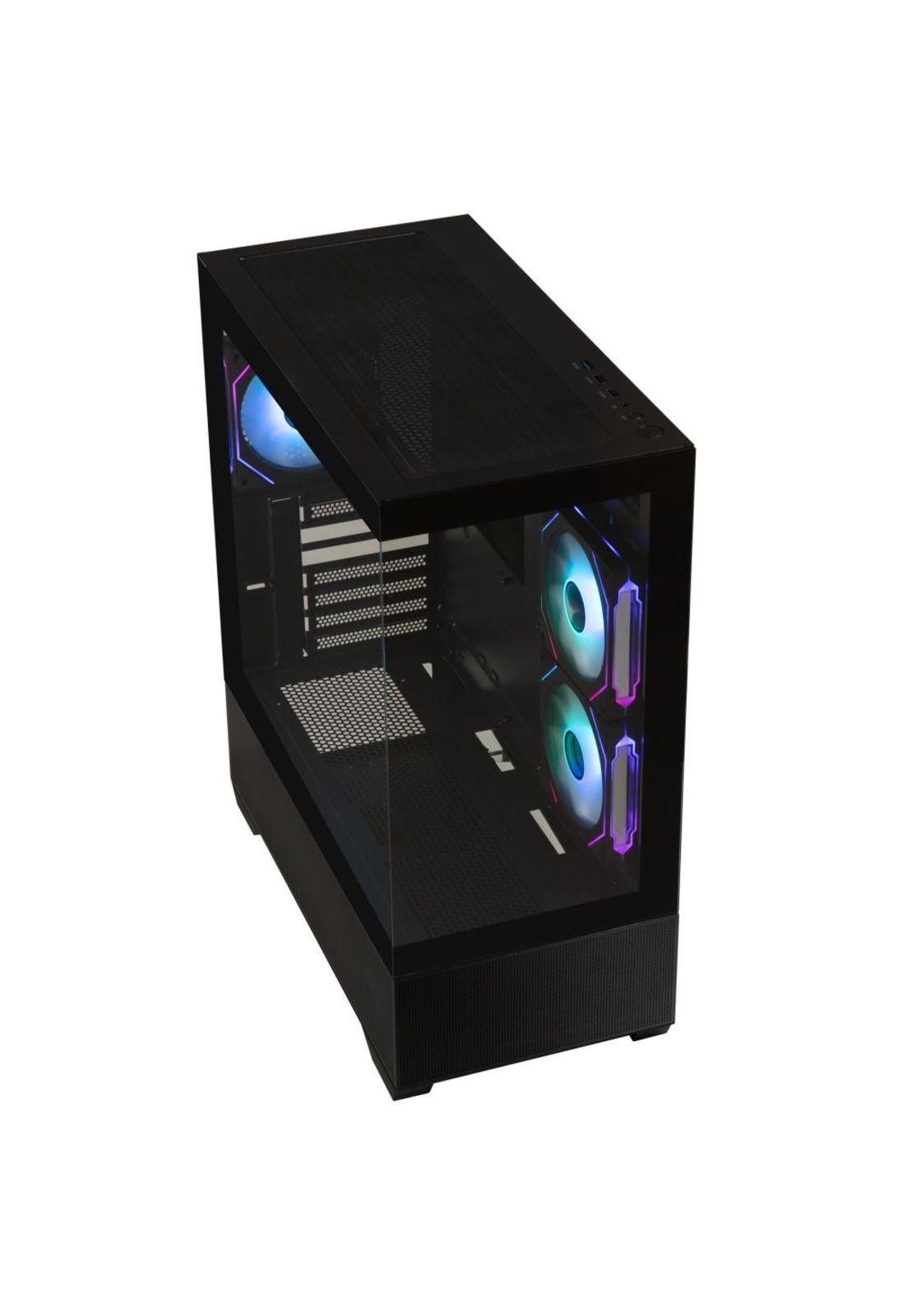 Gabinete BitFenix/ ​​Ceto Cubi ATX/ 3 Ventiladores/ Negro-6