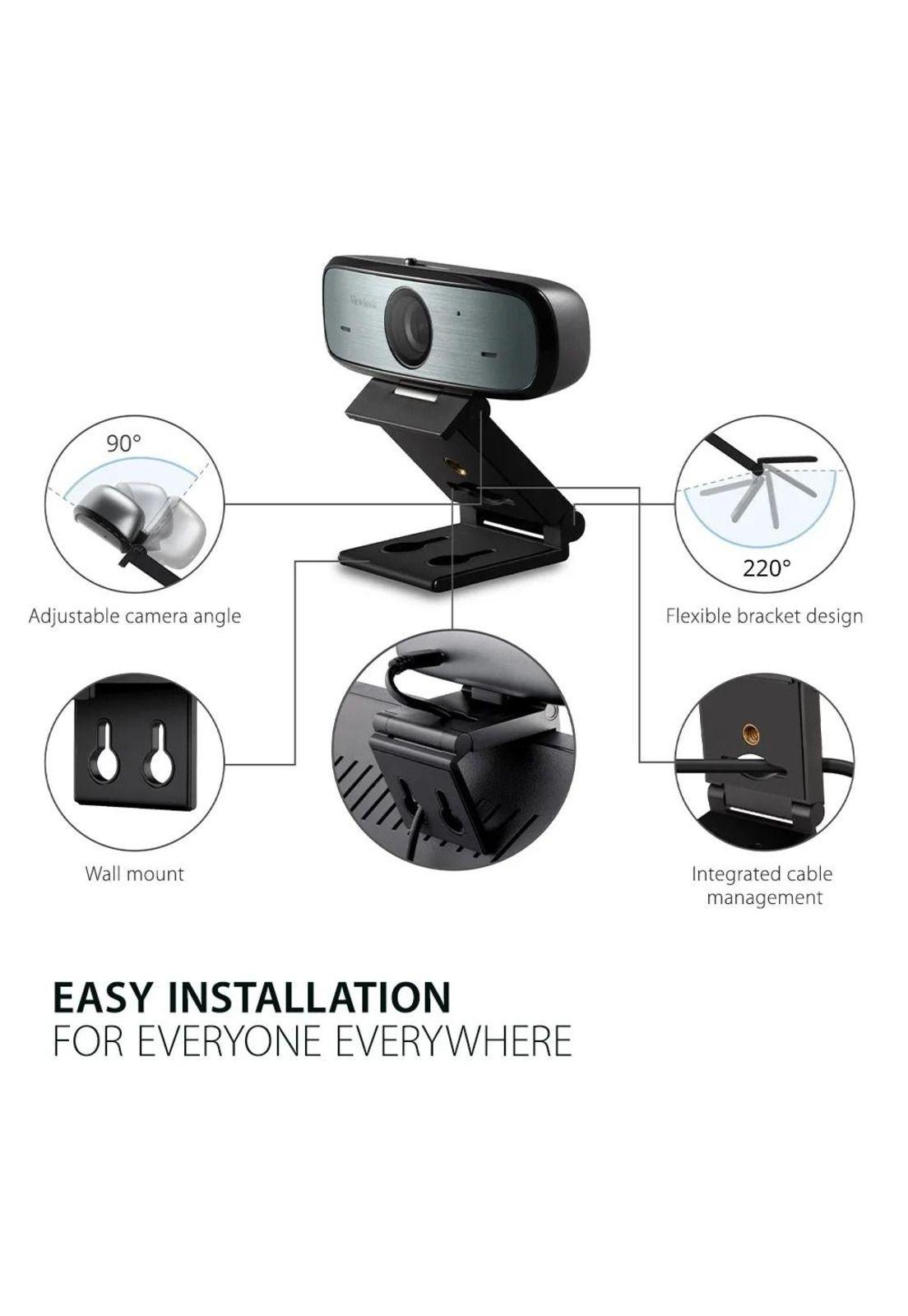 Cámara Webcam /Conexión USB/ 1080P/ 30fps /Con Micrófono/ VB-CAM-002-5