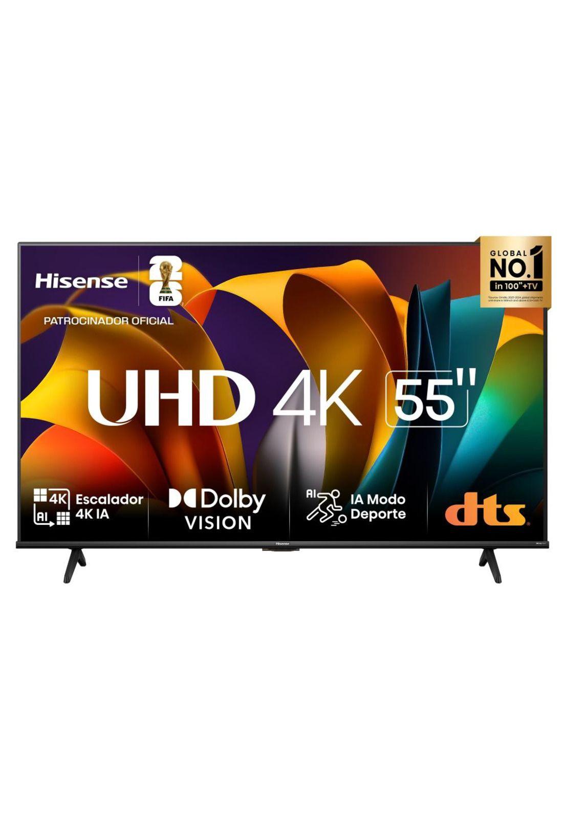 **Título: Smart TV Hisense 55" 4K UHD 55A6N (Nuevo, caja dañada)**-0