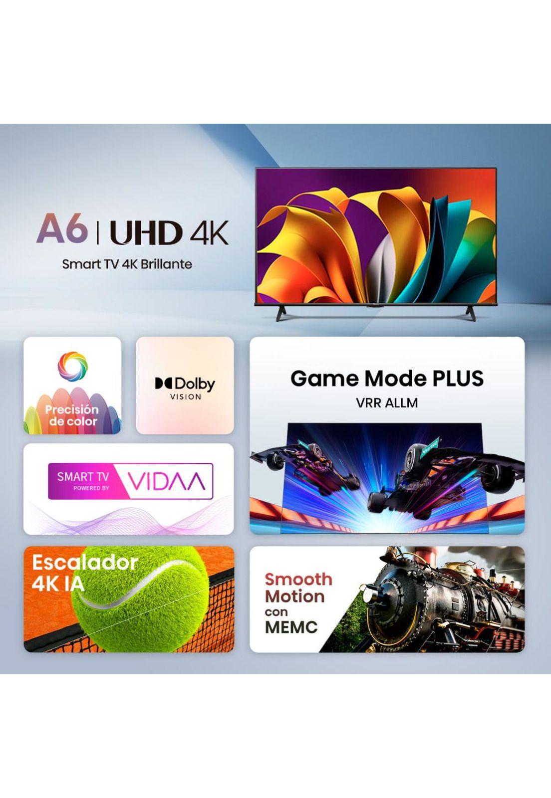 **Título: Smart TV Hisense 55" 4K UHD 55A6N (Nuevo, caja dañada)**-2
