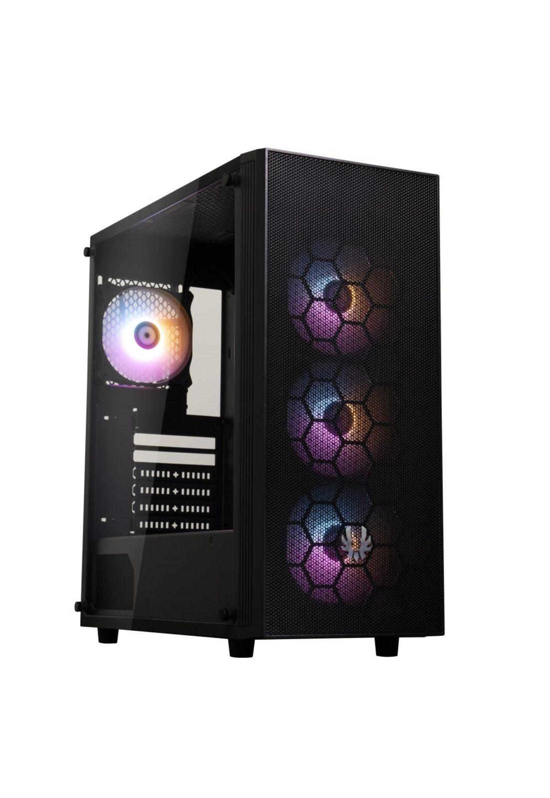 Gabinete BitFenix/ ​​Hades + Fuente de Poder 600W / 4 ventiladores/ Negro-4