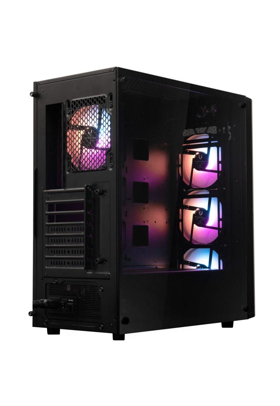 Gabinete BitFenix/ ​​Hades + Fuente de Poder 600W / 4 ventiladores/ Negro-7