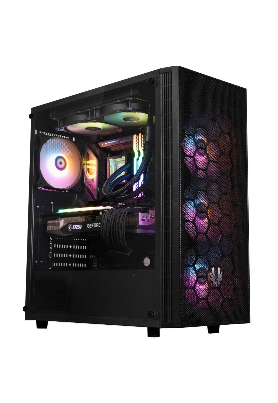 Gabinete BitFenix/ ​​Hades + Fuente de Poder 600W / 4 ventiladores/ Negro-8