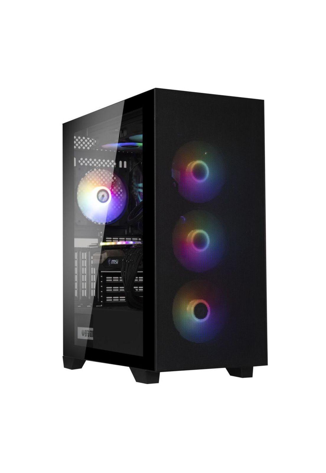 Gabinete BitFenix/ ​​Flow ATX / 4 Ventiladores/ Negro-7