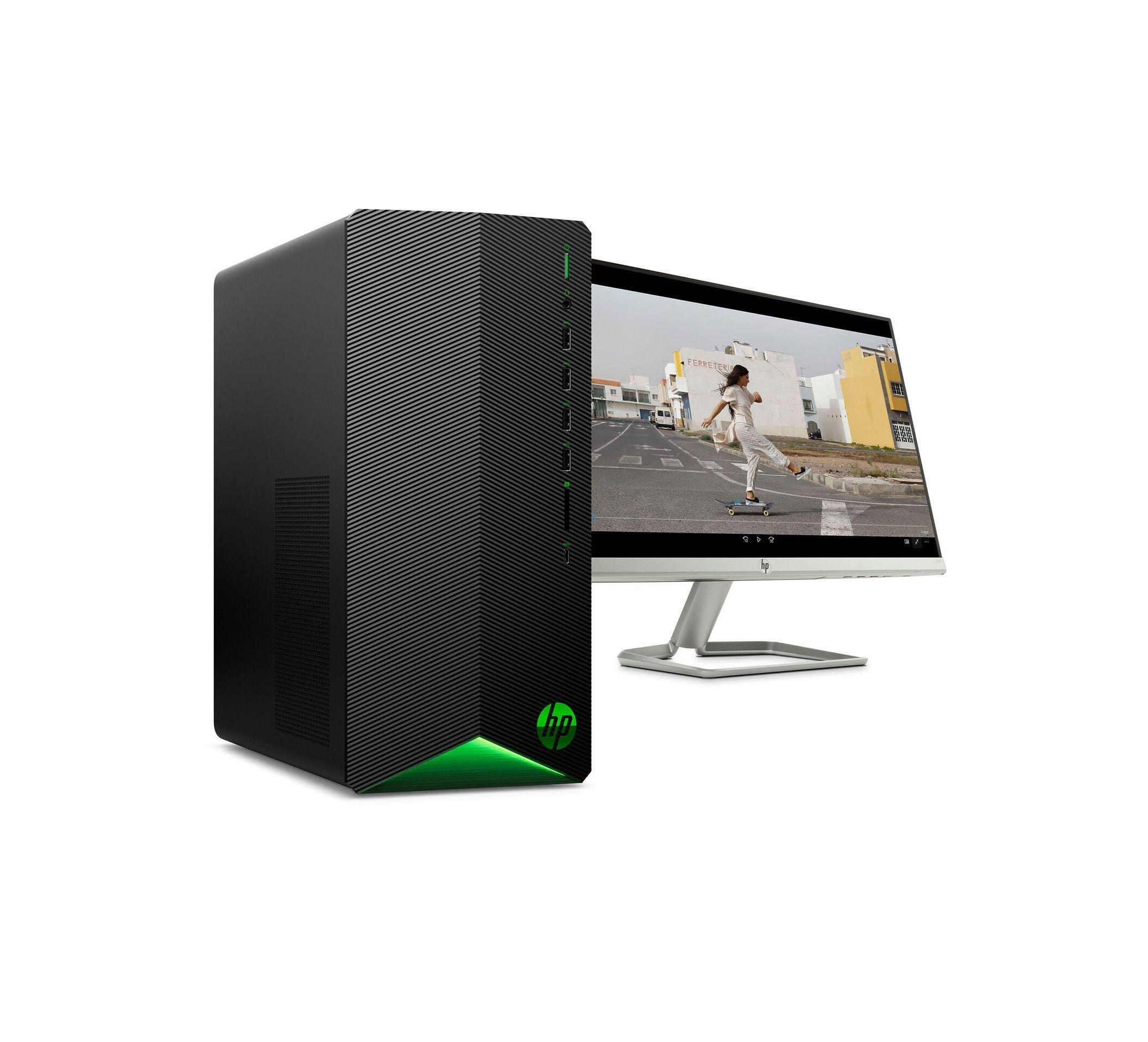 Desktop HP Gaming i5 / GTX1650 4GB / 8GB RAM / 1TB HDD /W10H + MONITOR 24"-1