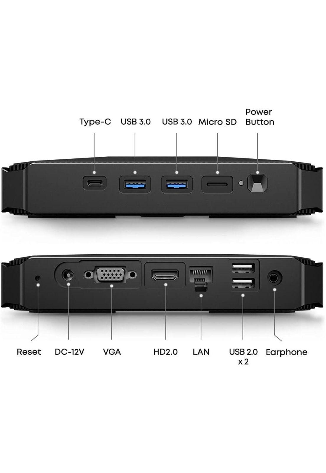 Mini PC Intel N4500/ 8GB Ram/ 256GB SSD/ W11H/ HeroBox (Reacondicionado)-3