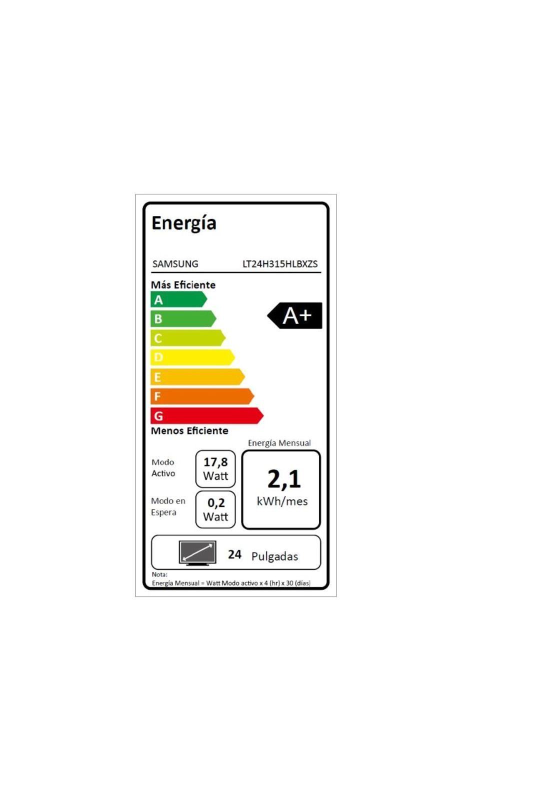 Monitor -Tv LED / LT24H315HLBXZS/ Samsung 23.6"-4