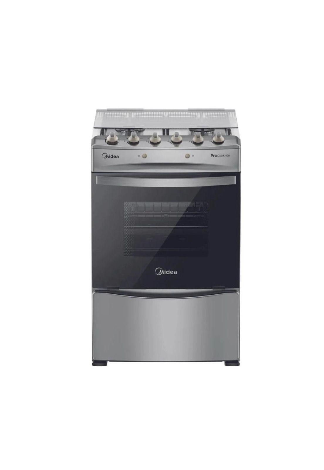Cocina a gas Midea MCG-4QPI24NS 4 quemadores (Nuevo caja dañada)-0