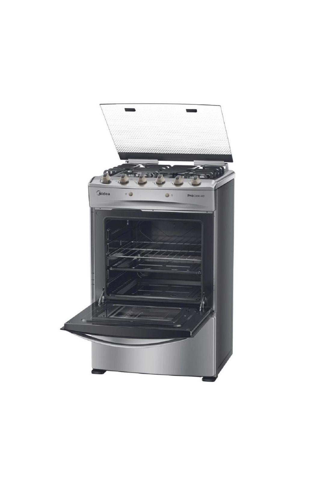Cocina a gas Midea MCG-4QPI24NS 4 quemadores (Nuevo caja dañada)-2