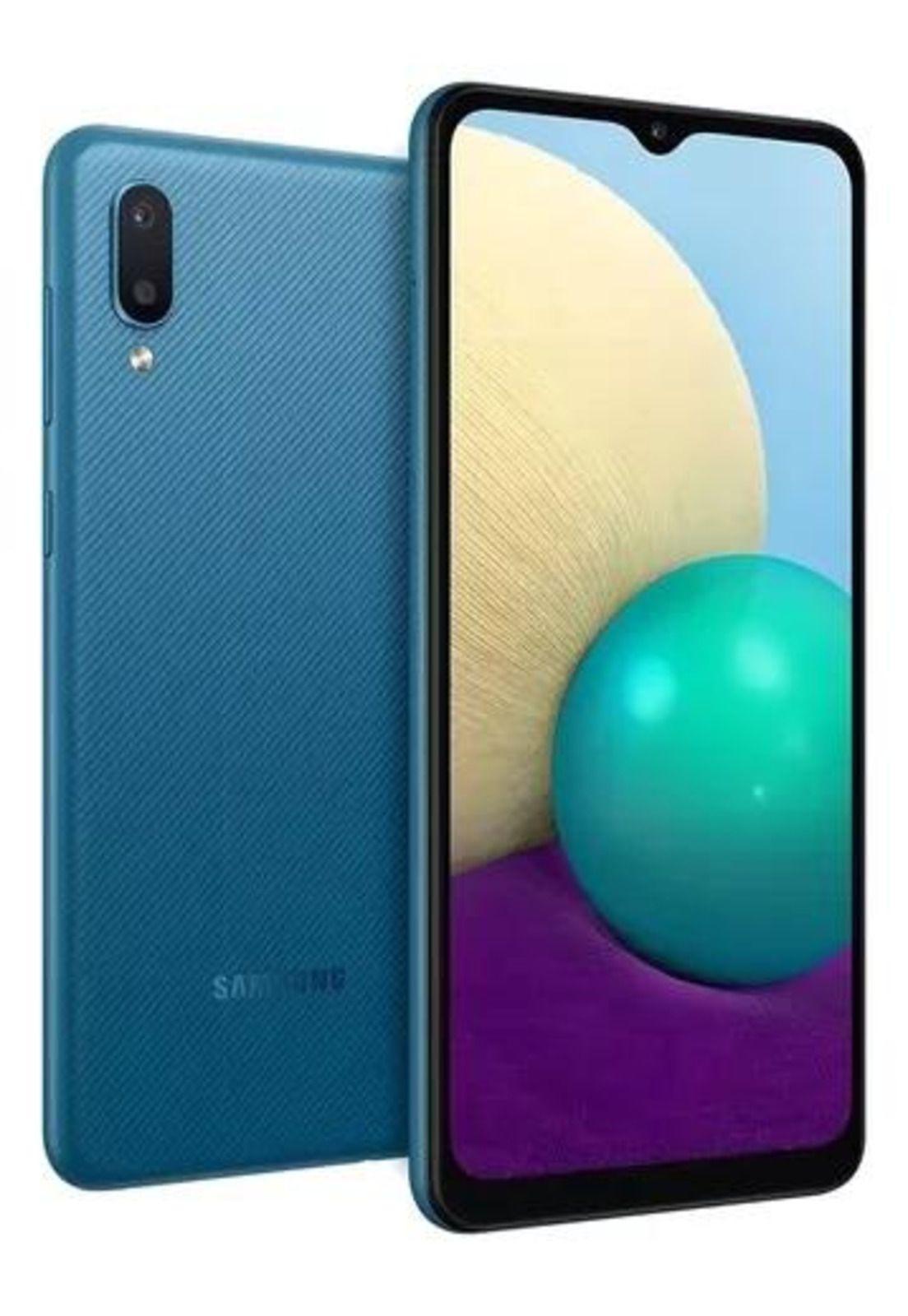 Celular Smartphone/ Samsung Galaxy A02 /2GB/32GB/ Blue(Reacondicionado)-0