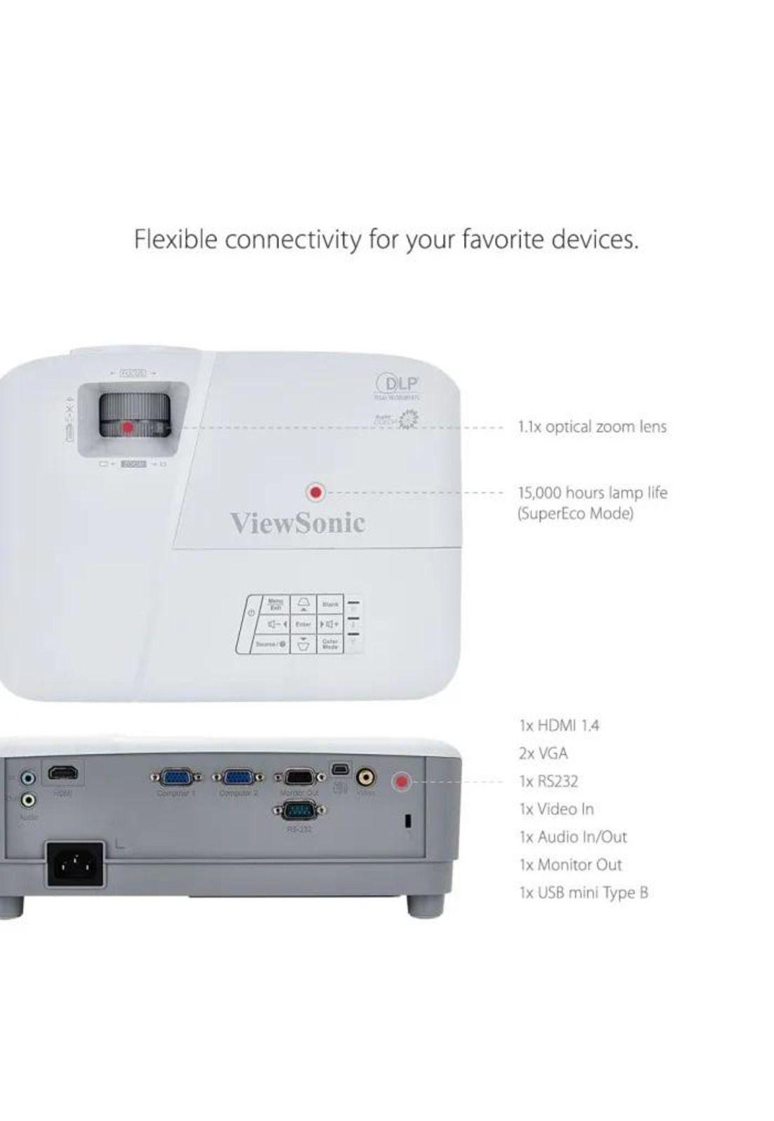 Proyector PA503W WXGA 4000Lum/ HDMI/VGA/PARLANTES-7