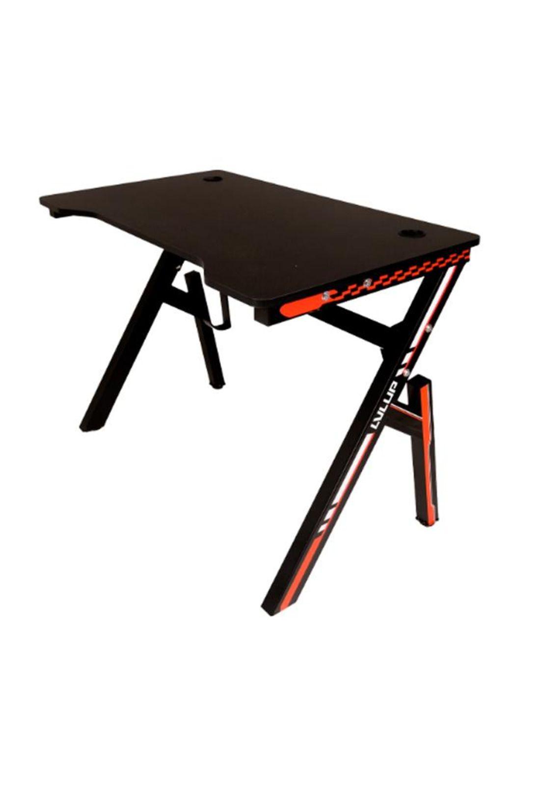 Escritorio Gamer LVLUP KOBRA/ Color negro y rojo-3