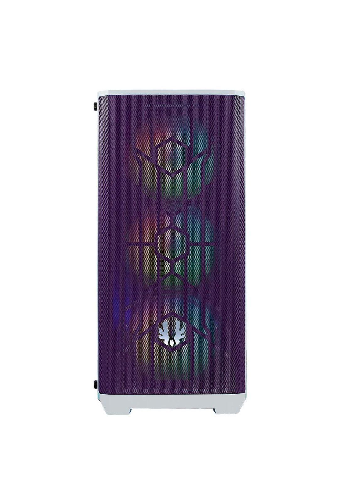 Gabinete BitFenix/ ​​Nova Mesh SE ATX/ 4 Ventiladores/ Púrpura Blanco-2