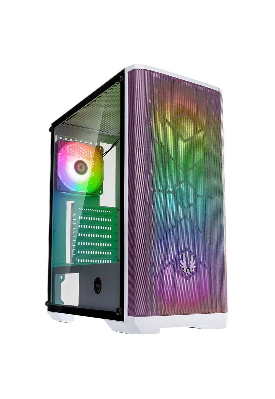 Gabinete BitFenix/ ​​Nova Mesh SE ATX/ 4 Ventiladores/ Púrpura Blanco-4