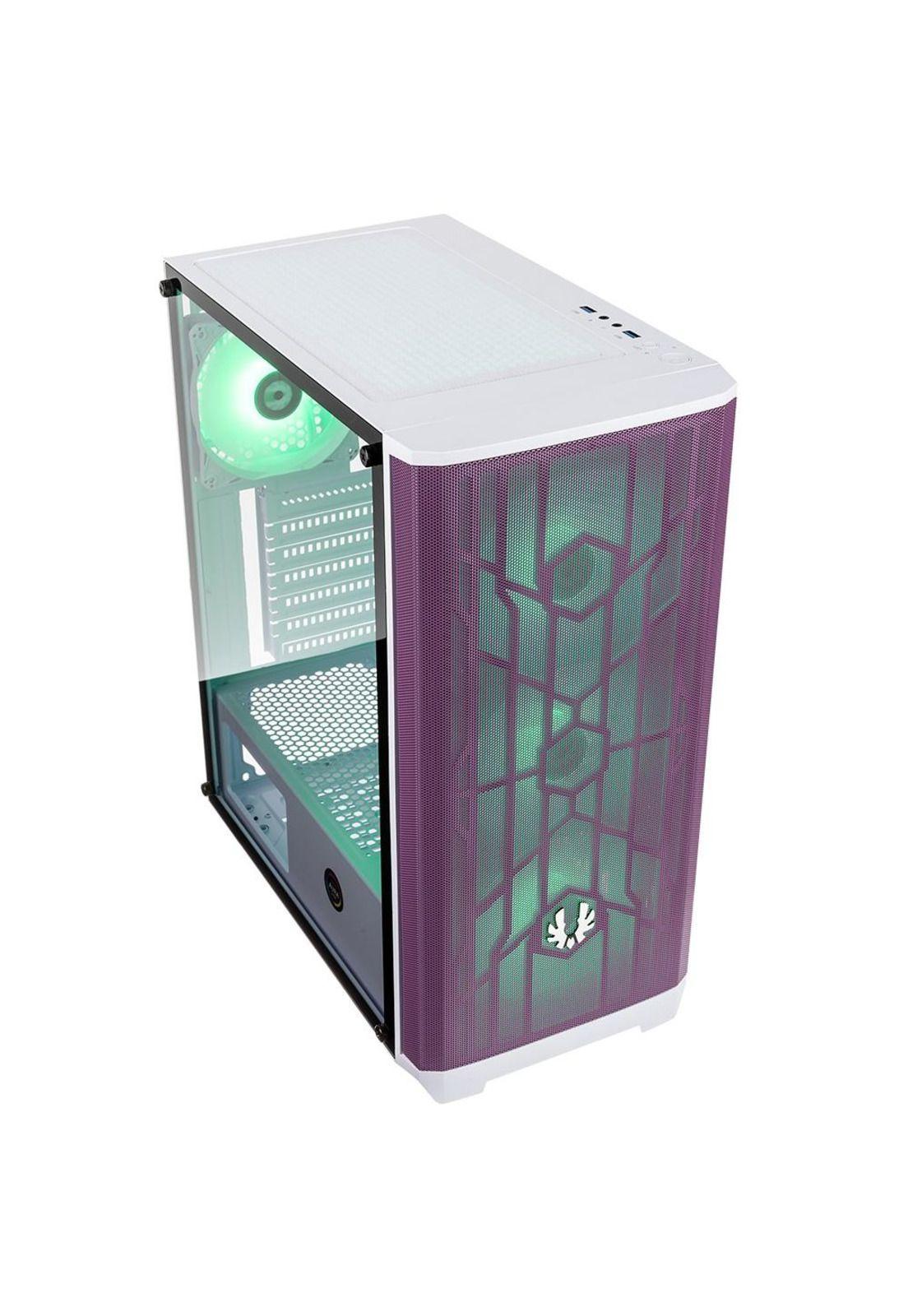 Gabinete BitFenix/ ​​Nova Mesh SE ATX/ 4 Ventiladores/ Púrpura Blanco-5