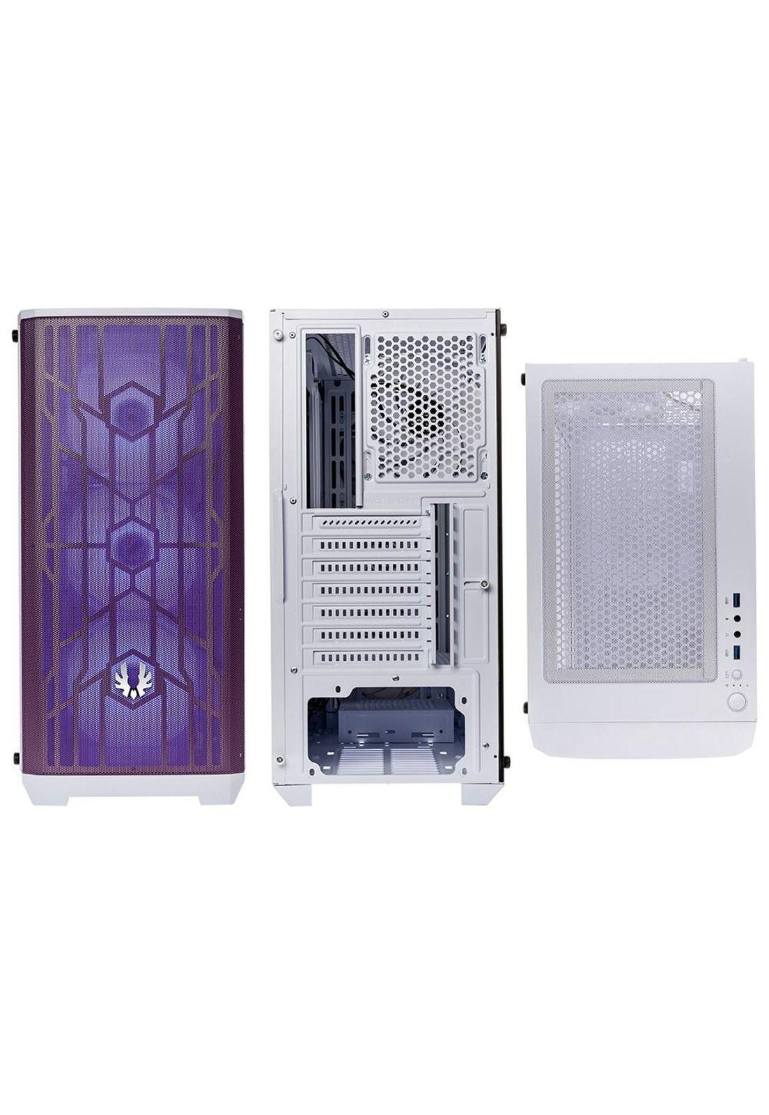 Gabinete BitFenix/ ​​Nova Mesh SE ATX/ 4 Ventiladores/ Púrpura Blanco-7
