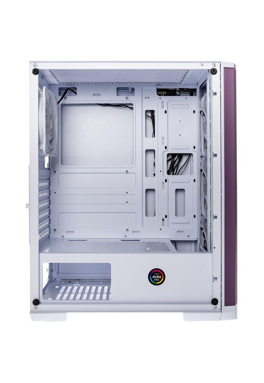Gabinete BitFenix/ ​​Nova Mesh SE ATX/ 4 Ventiladores/ Púrpura Blanco-9