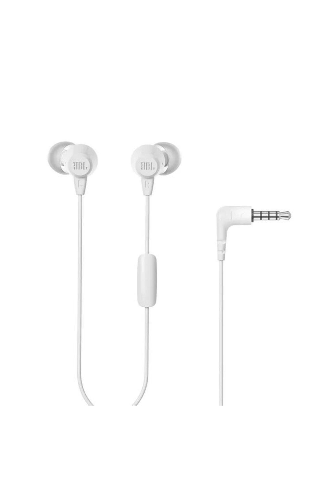 Audífonos JBL Alámbricos/ In Ear Manos Libres/ C50HI/ Blanco-0