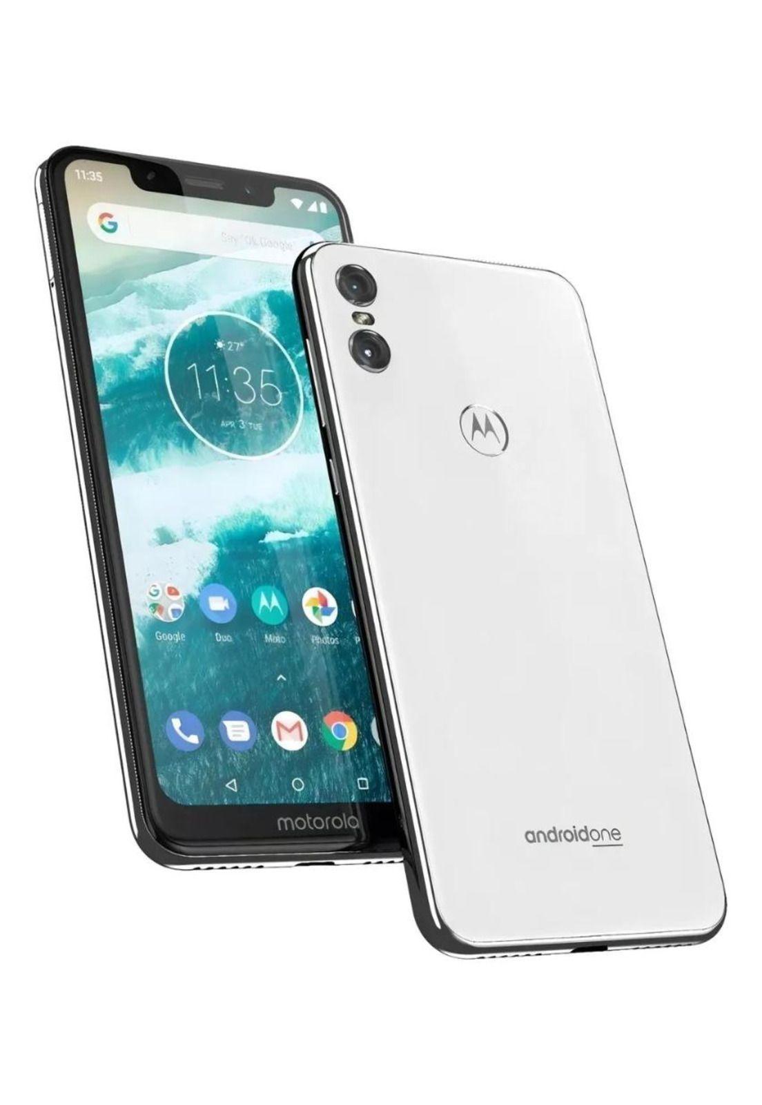 Celular Smartphone Motorola One / 4GB/ 64GB/ Blanco (Reacondicionado)-0