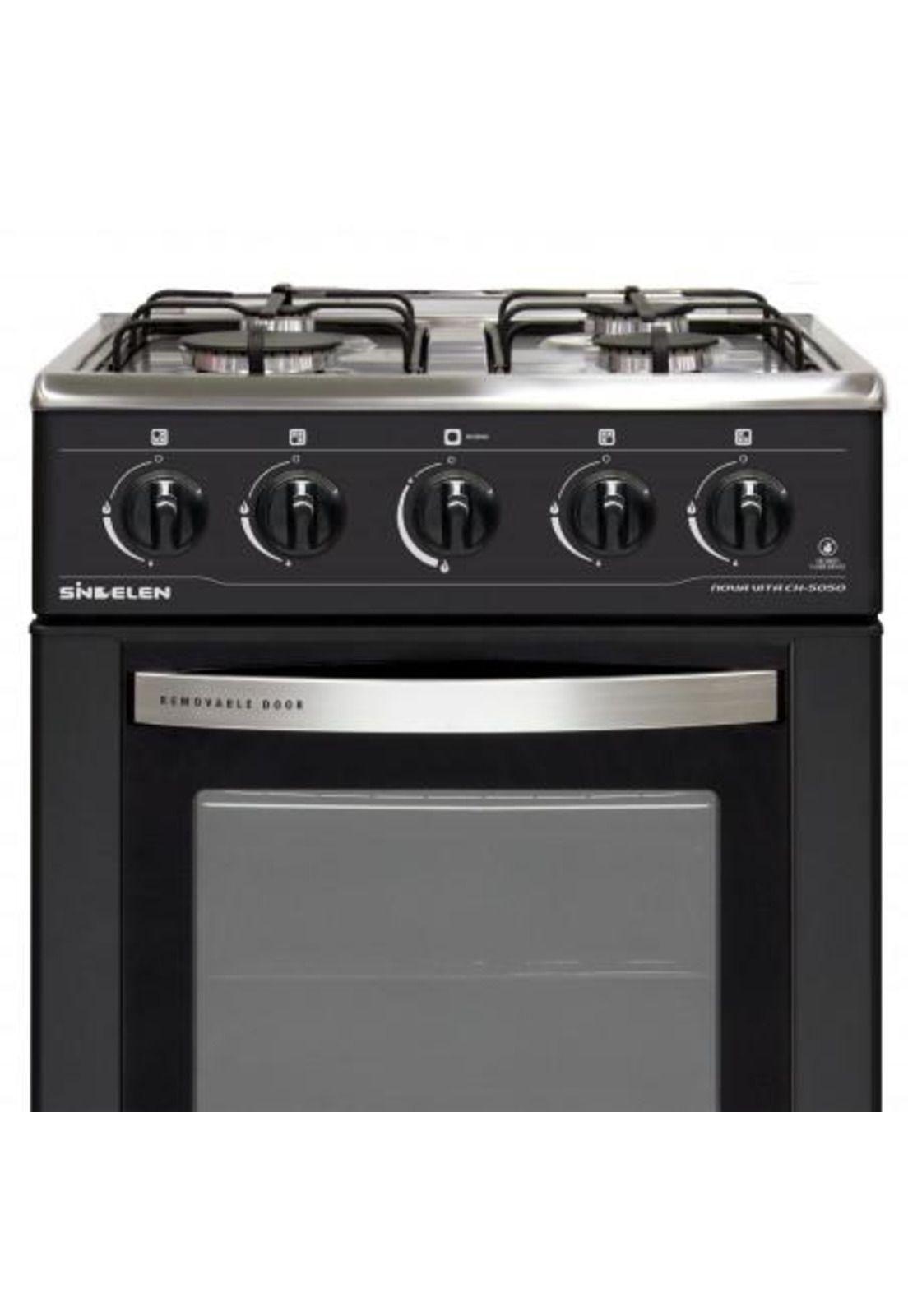 Cocina a gas 4 Platos CH-5050/  Sindelen/ Negra  (Nuevo caja dañada)-1