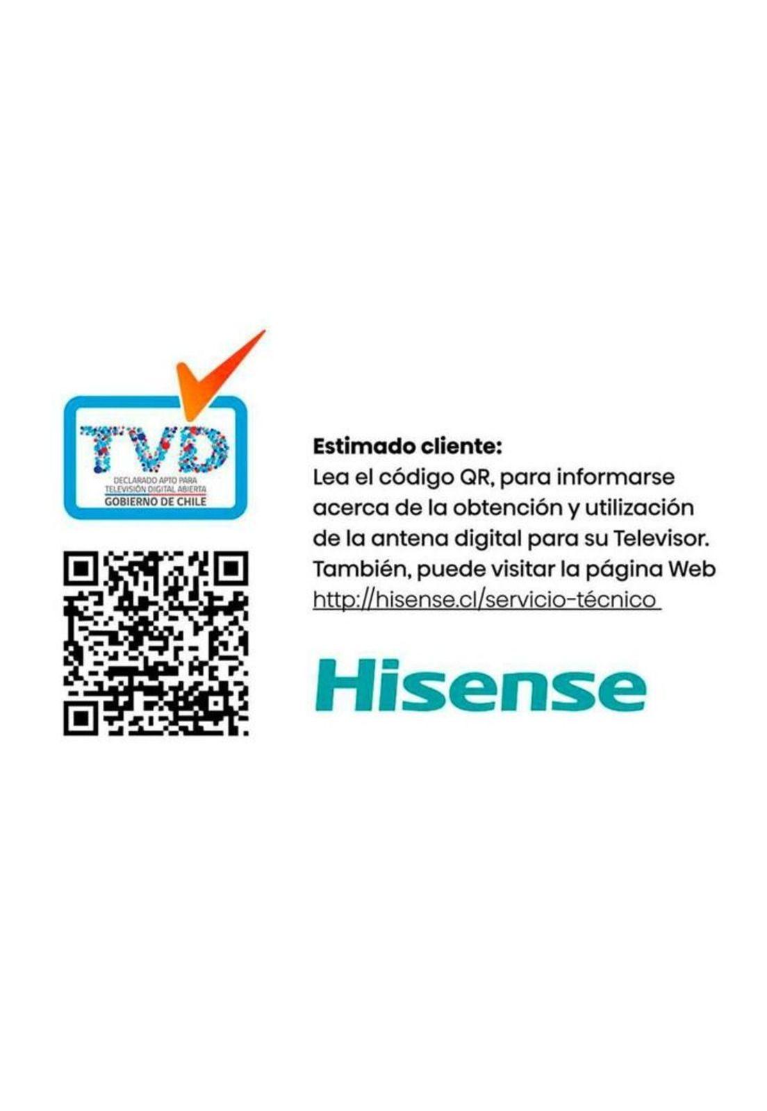 Smart TV Hisense 58" LED 4K UHD A6N (Nuevo caja dañada)-7