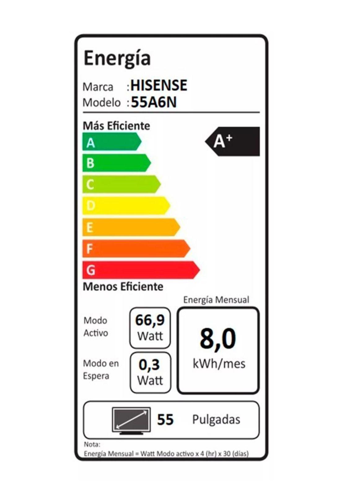 Smart TV Hisense 58" LED 4K UHD A6N (Nuevo caja dañada)-8