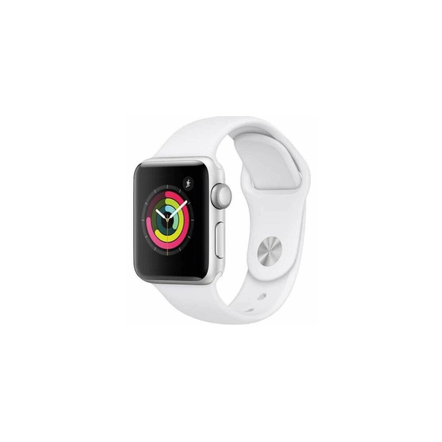 Apple Watch Series 3 Gps 38mm Silver Aluminum Case correa Blanca-0