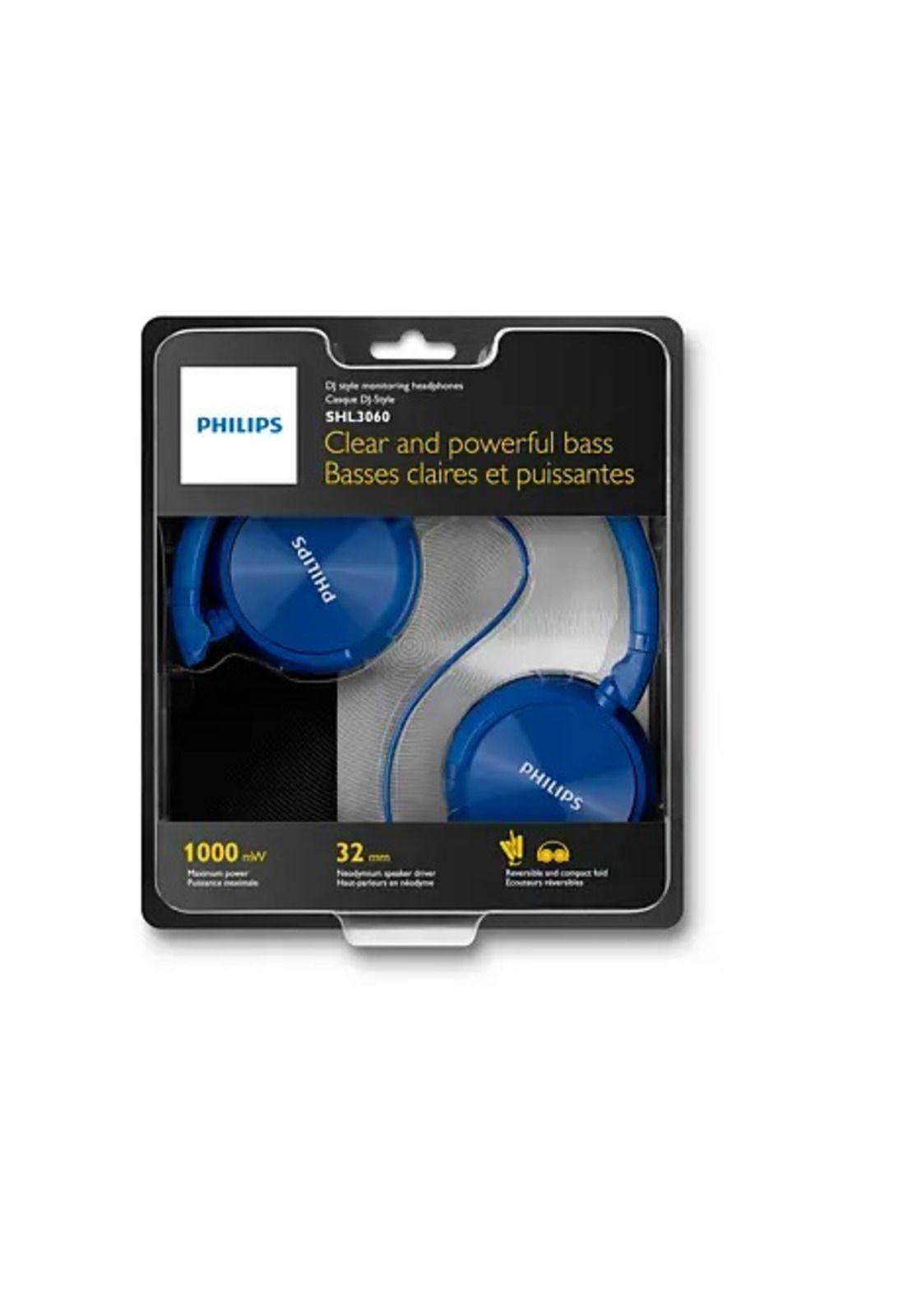 Audífonos tipo Dj PHILIPS SHL3060BL Azul (REACONDICIONADO)-1
