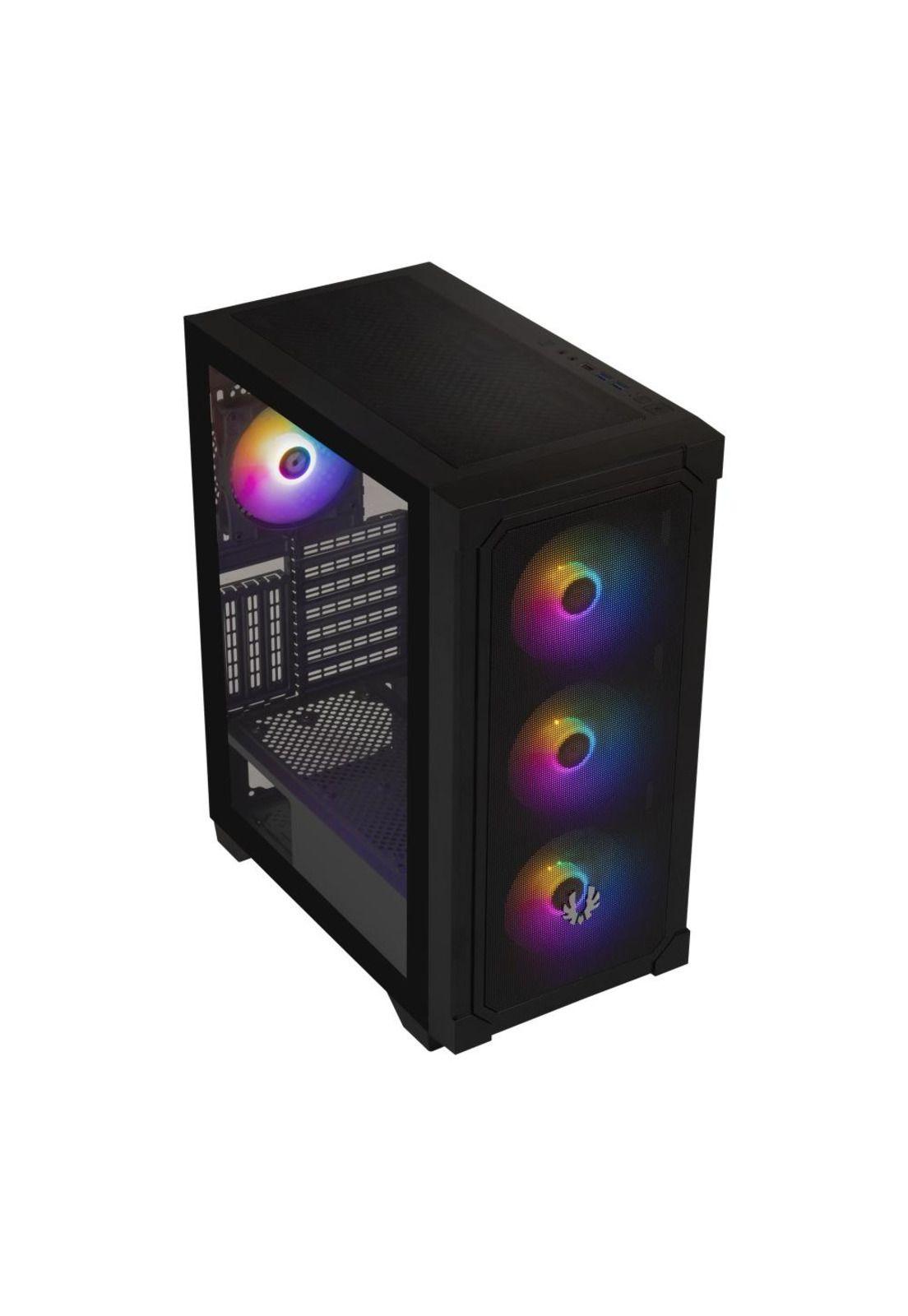 Gabinete BitFenix/ ​​Graft ATX / 4 Ventiladores /Negro-2