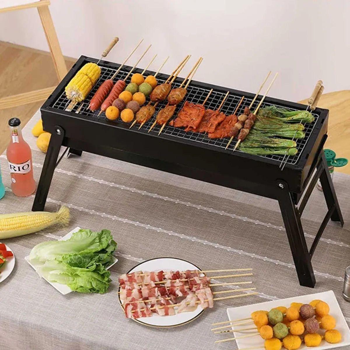 Parrilla Port til para Carb n Ideal para tus Asados al Aire Libre-2