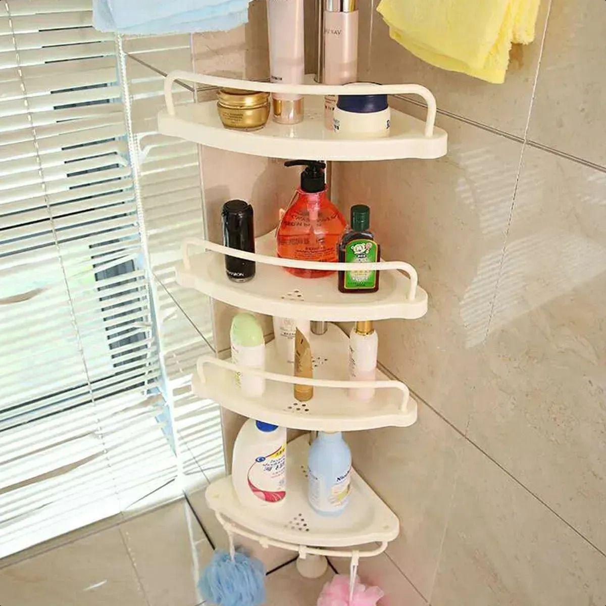 Organizador Esquinero Ducha Ba o Multiuso 4 Pisos Ajustable-4