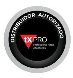Radio Portátil txPRO TX500 VHF 5W de Potencia 136-174 MHz 16 canales 2500 mAh-5