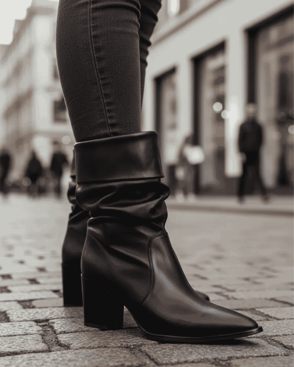 Botin Mujer Casual Taco Medio Comodo 100 Cuero Lia Line-3