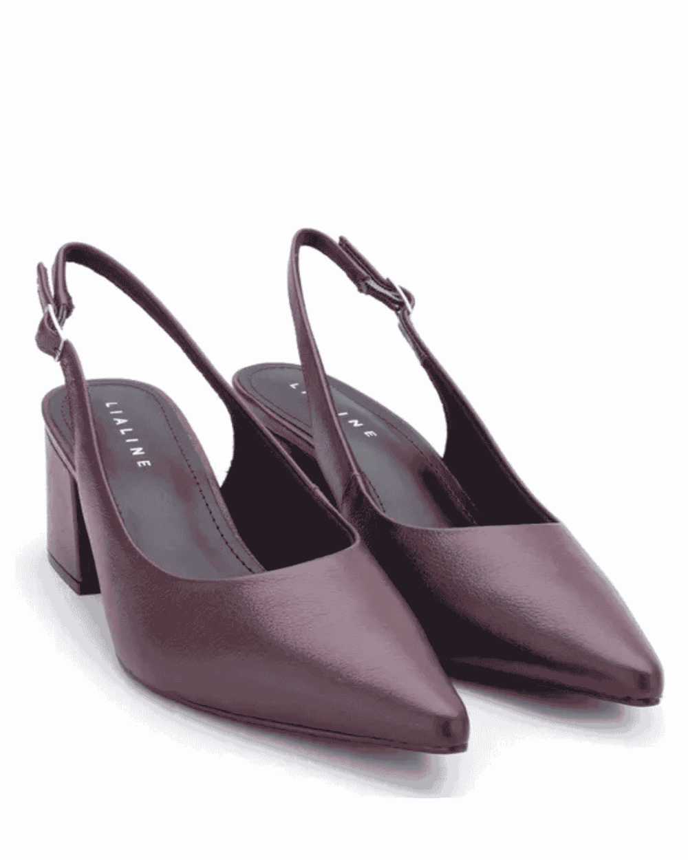 Zapato Mujer Slingback Taco Medio C modo 100 Cuero-5