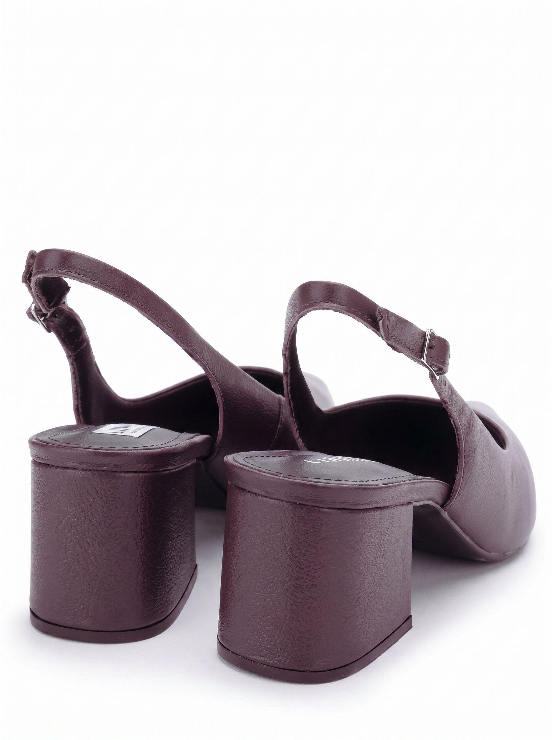 Zapato Mujer Slingback Taco Medio C modo 100 Cuero-7