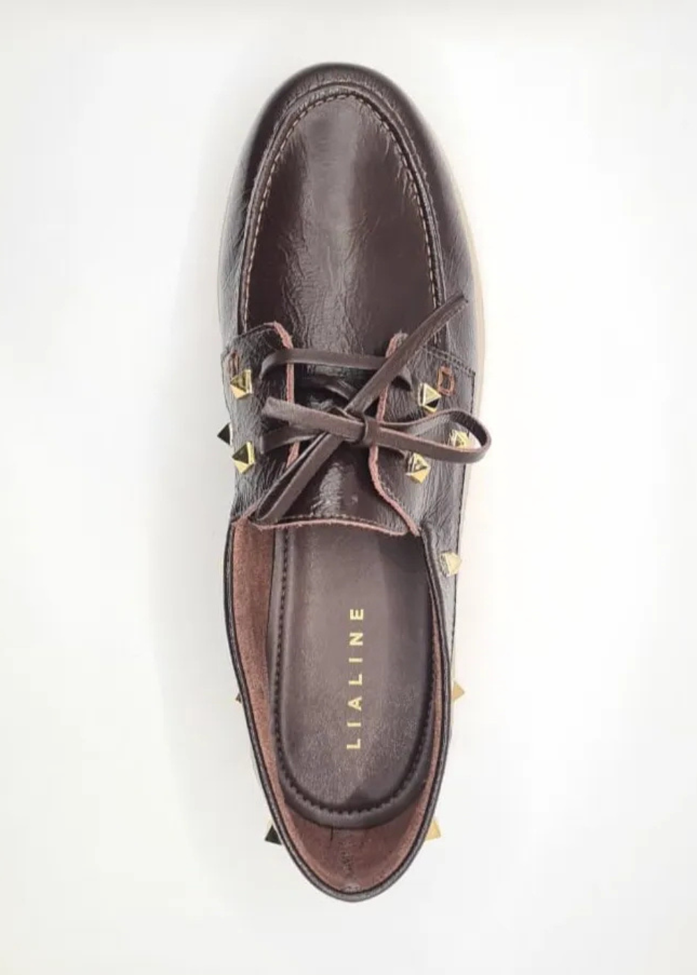 Mocasin Nautico Mujer Comodo 100 Cuero Lia Line-4